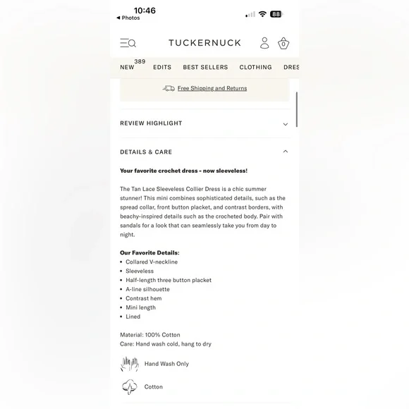 Tuckernuck Cream Lace Top - Picture 8 of 8